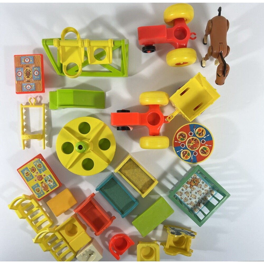 Vintage - Fisher-Price - Little People - Large Lot - Farm - Playground - Nursery